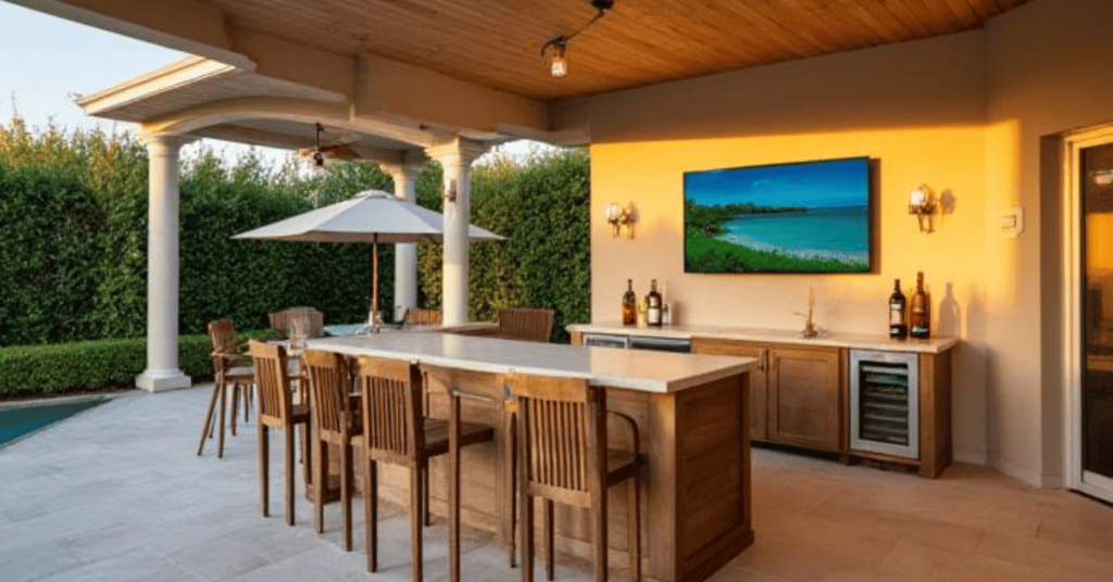 Outdoor TV installation Southwest Florida